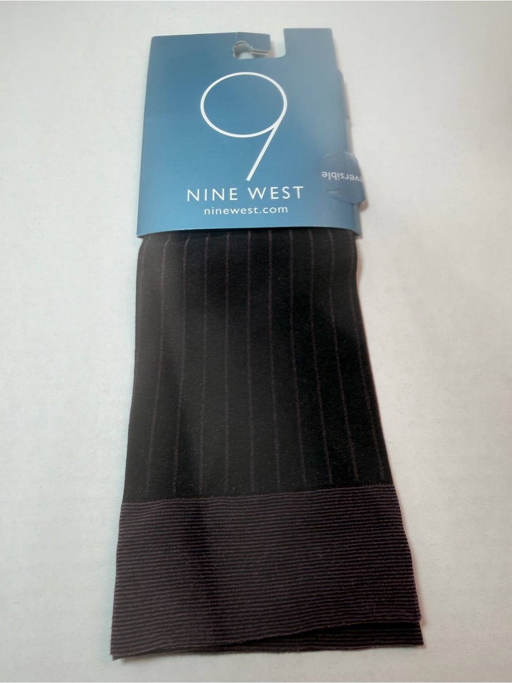 BNWT 9 WEST REVERSIBLE TROUSER SOCKS os 9-11